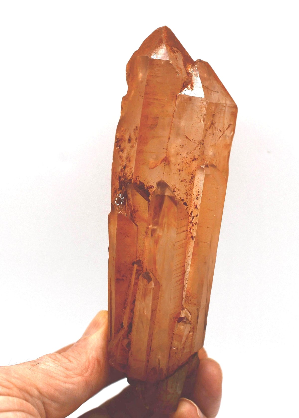 Tangerine Quartz Twin - Orange Quartz Crystal