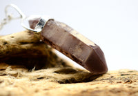 Lithium Quartz DT Phantom Silver Pendant