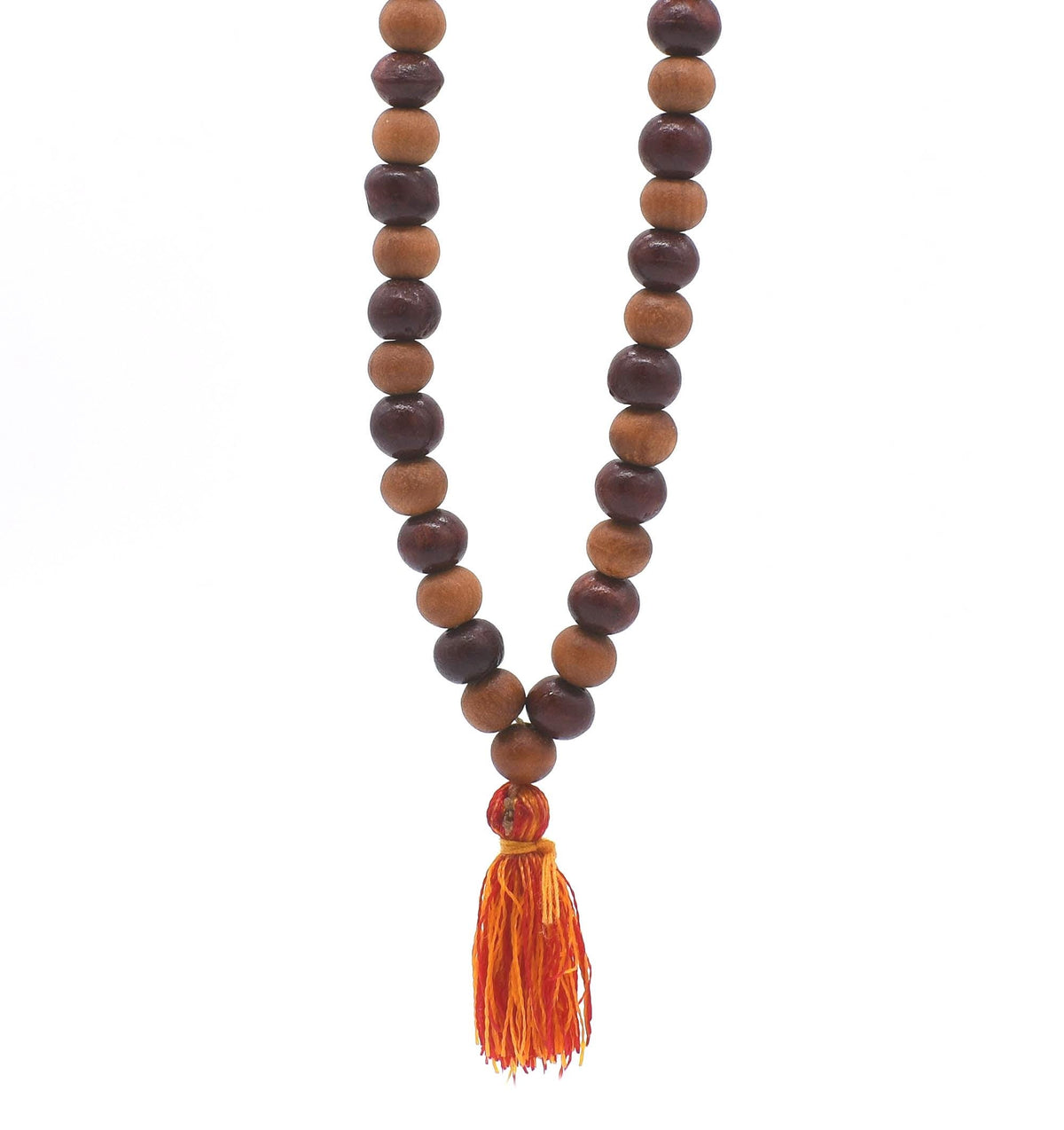 Sandalwood and Rosewood Beads: Handcrafted Mala Beads