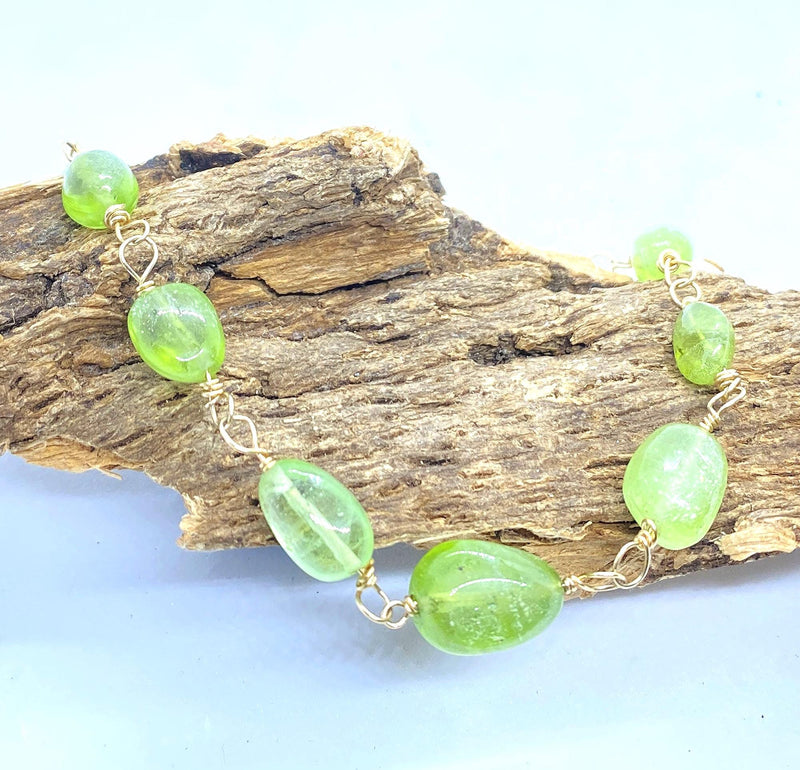 Gold Peridot Bracelet