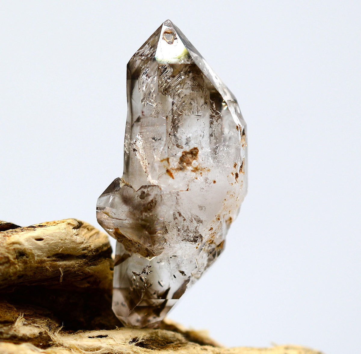 Omapeleki Brandberg Smoky Skeletal Enhydro: Ethically Hand-Mined Quartz Crystal
