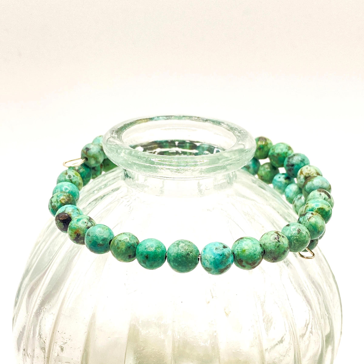Turquoise Bracelet: Handmade Natural Gemstone Bracelet