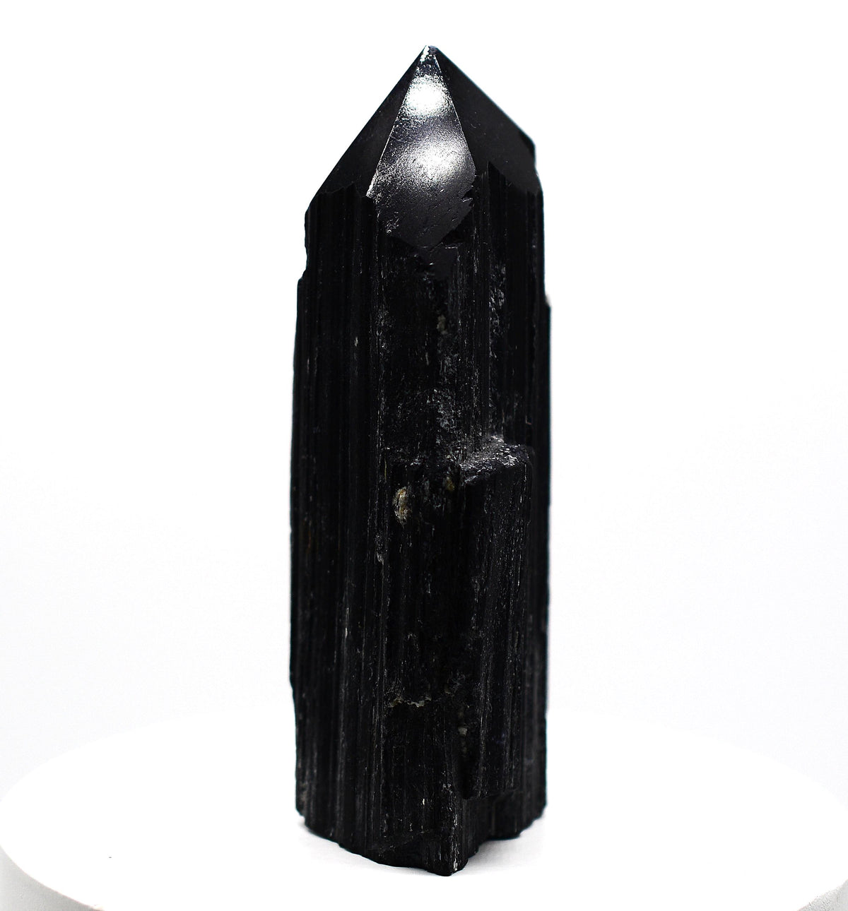 Black Tourmaline Tower: Ethically Mined Natural Crystal