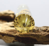 24-Sided Flawless Natural Citrine Vogel Wand: Ethically Mined Hand-Cut Vogel