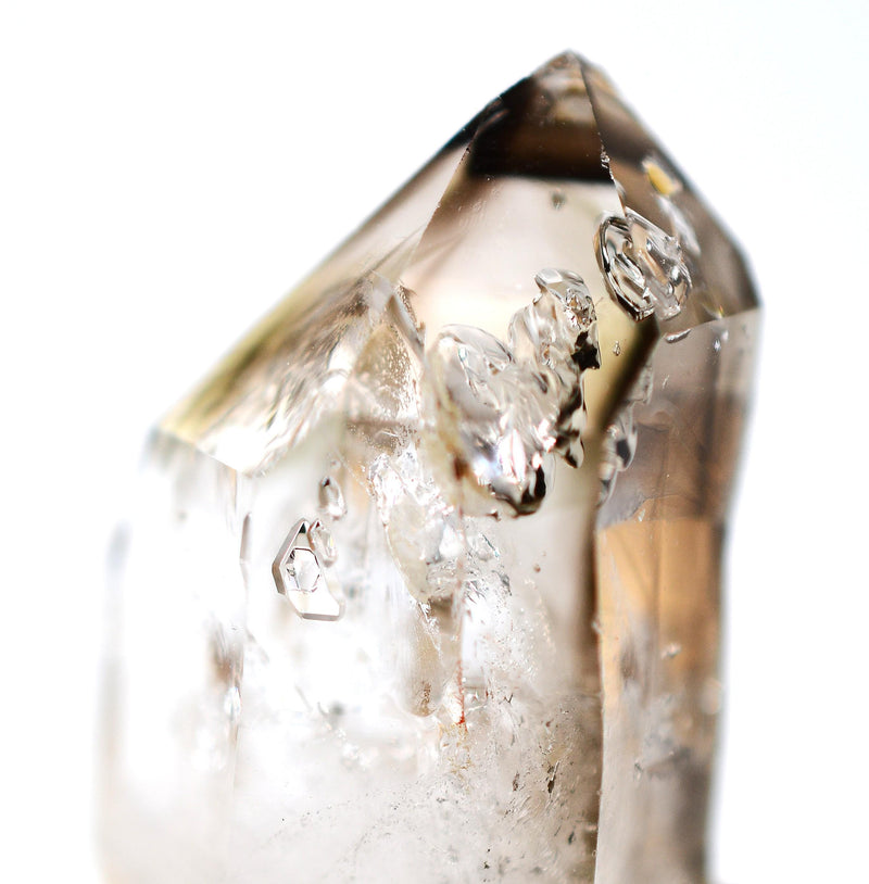Omapeleki Brandberg Smoky Skeletal Enhydro: Ethically Hand-Mined Quartz Crystal