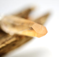 Golden Lemurian Quartz Silver Pendant: Ethically Mined Natural Crystal