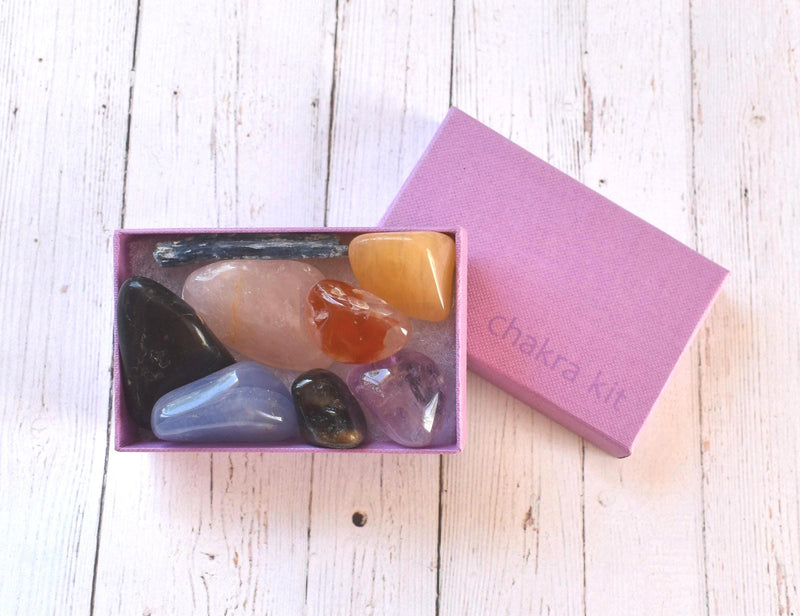 Chakra Kit with Tibetan Quartz DT: Real Tibetan Generator Crystal