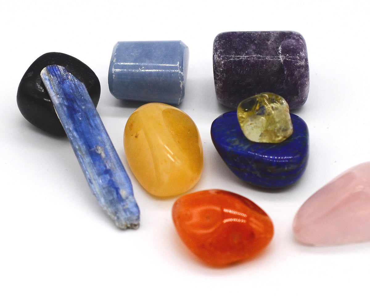 Chakra Kit - 7 Chakra Crystals - Brandberg Quartz
