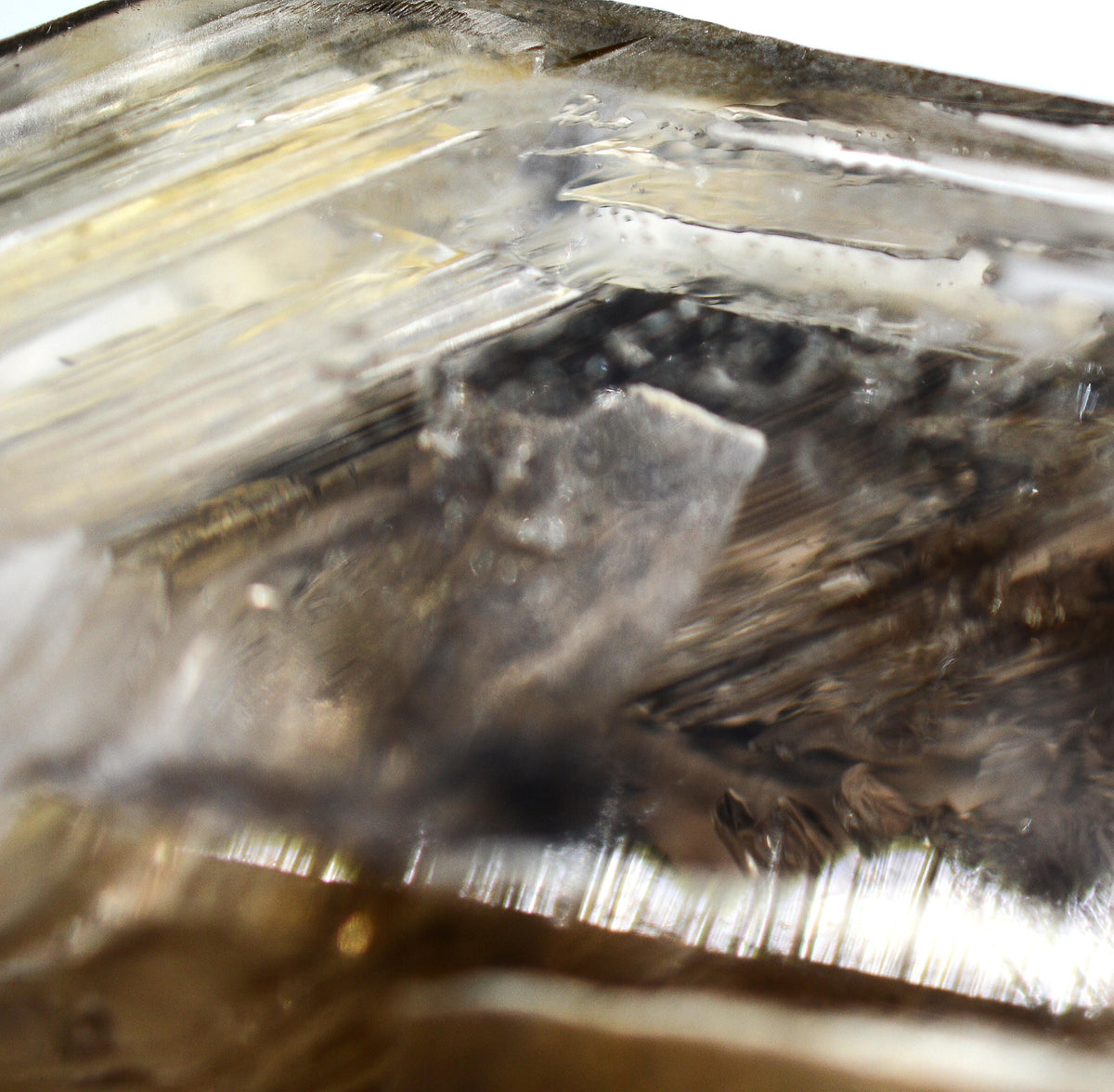 Omapeleki Brandberg Smoky Skeletal Black Phantom: Ethically Mined Large Quartz Crystal