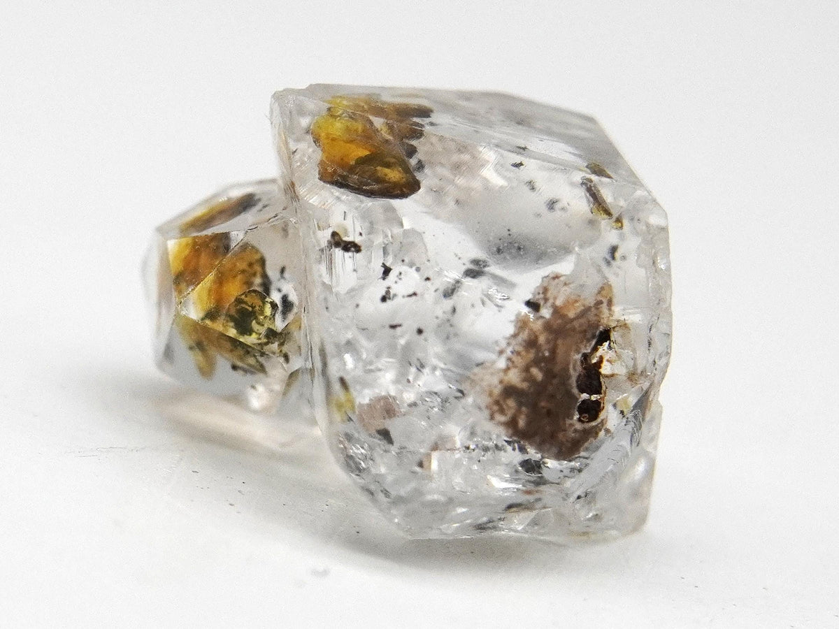 Golden Enhydro - Petroleum Quartz Crystal: Ethically Mined Himalayan Quartz