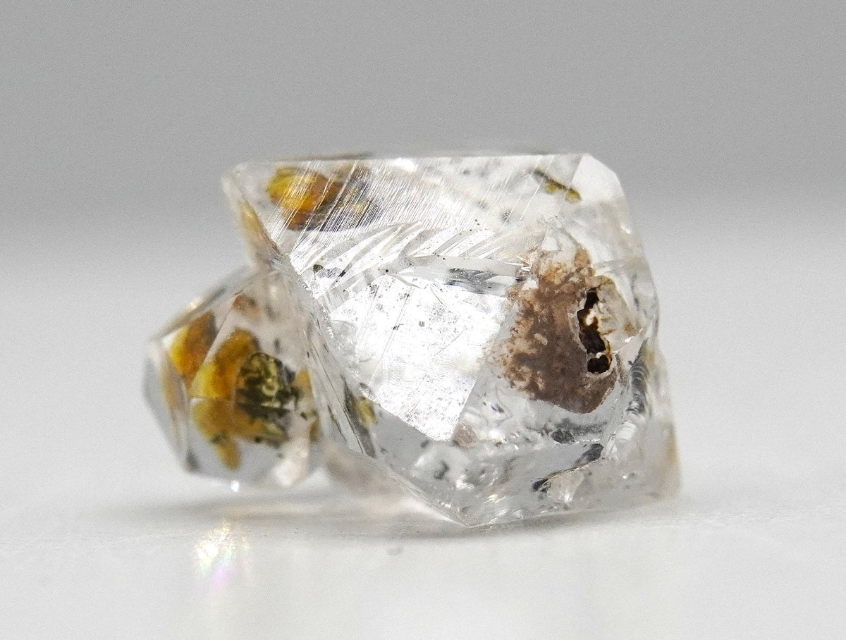 Golden Enhydro - Petroleum Quartz Crystal: Ethically Mined Himalayan Quartz