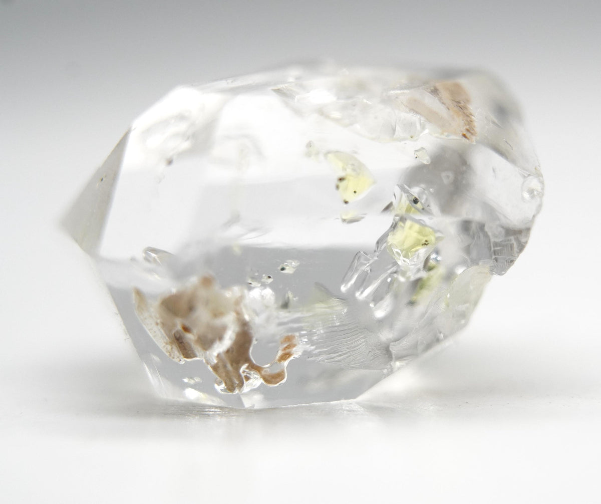 Golden Enhydro - Petroleum Quartz Crystal: Ethically Mined Himalayan Quartz