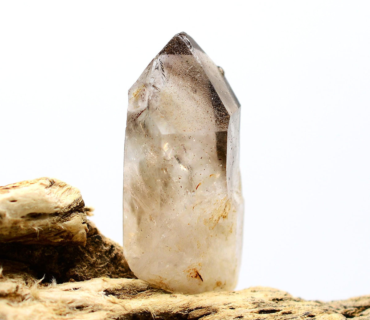 Brandberg Quartz Black Phantom Rainbow Crystal: Ethically Hand-Mined Smoky Quartz