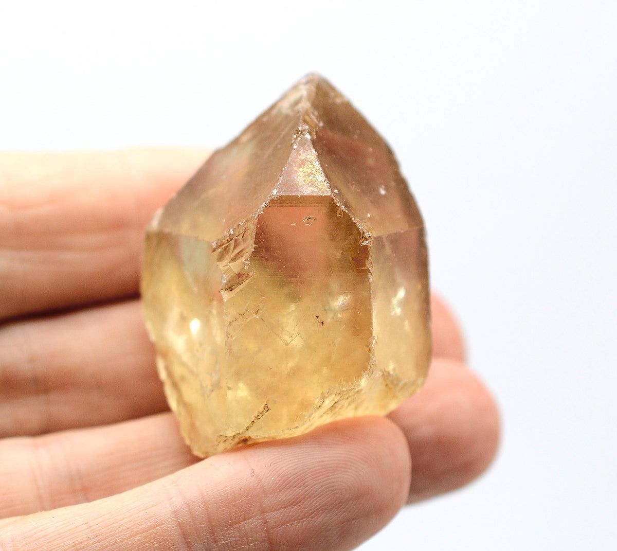 Natural Congo Citrine: Kundalini Quartz - Ethically Mined Twin Crystal