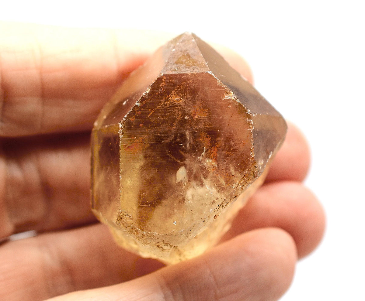 Natural Congo Citrine: Kundalini Quartz - Ethically Mined Twin Crystal