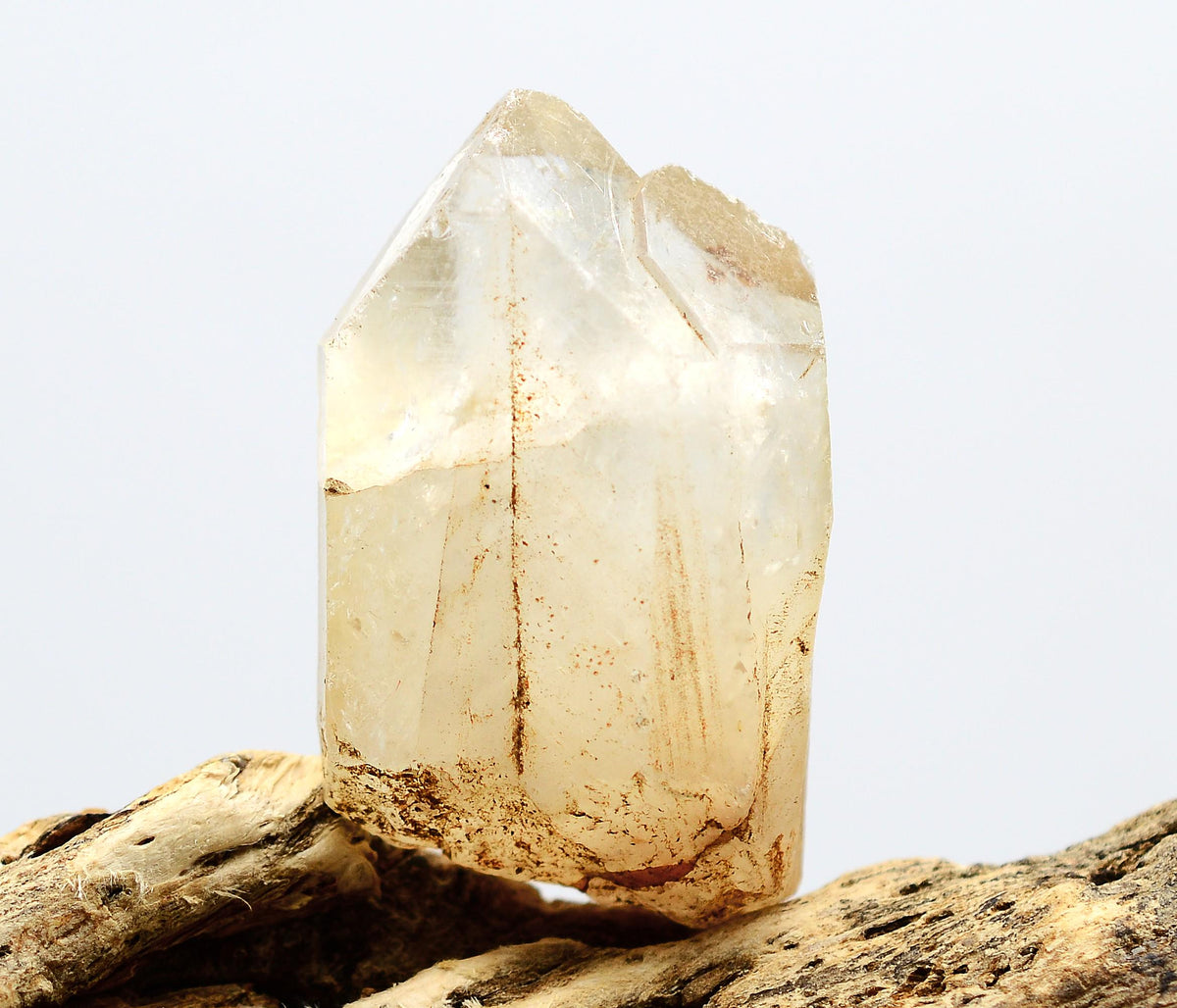 Natural Congo Citrine: Kundalini Quartz - Ethically Mined Twin Crystal