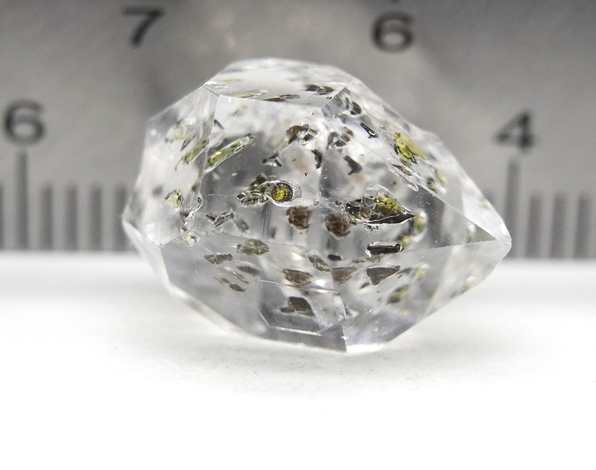 Golden Enhydro - Petroleum Quartz Crystal: Ethically Mined Himalayan Quartz