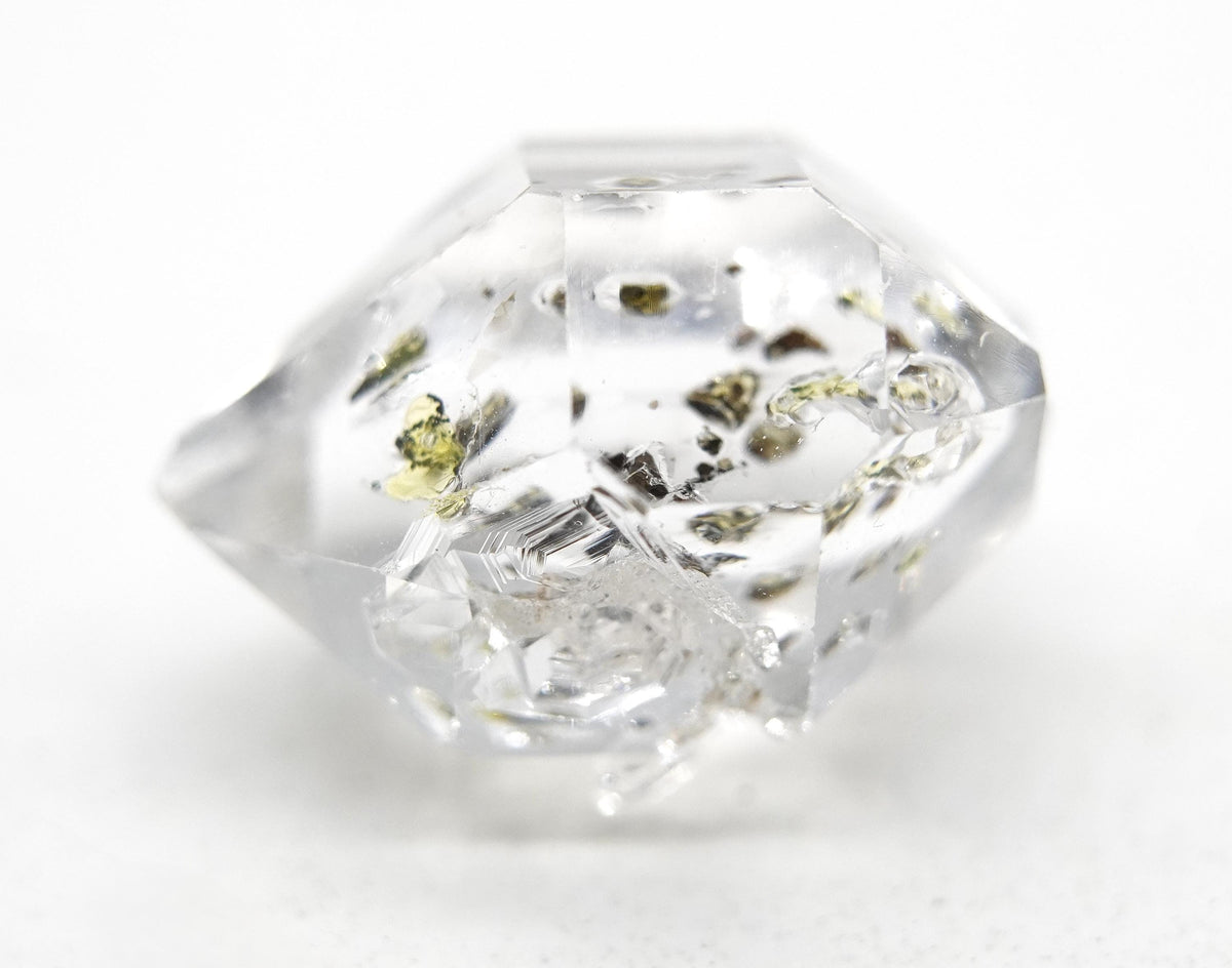 Golden Enhydro - Petroleum Quartz Crystal: Ethically Mined Himalayan Quartz