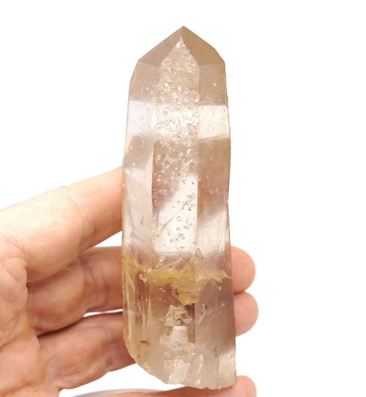 Golden Lemurian Channelling Crystal: Ethically Mined Natural Quartz