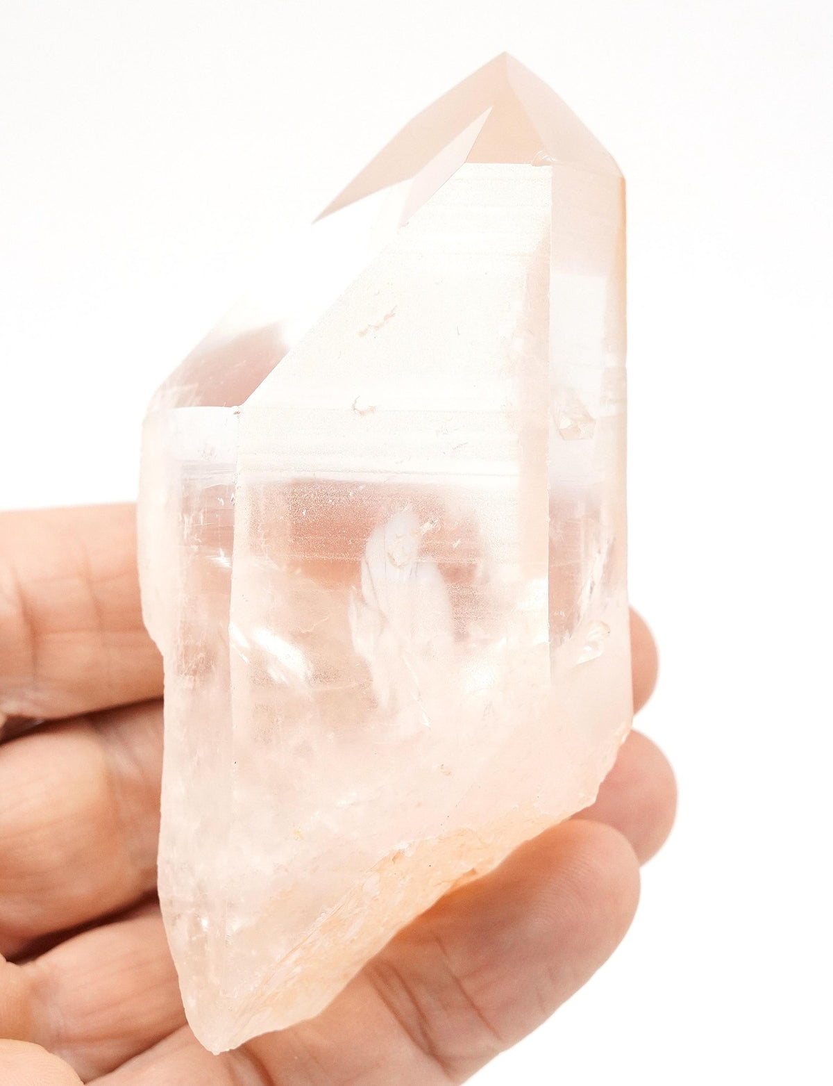 Golden Lemurian Rainbow Crystal: Ethically Mined Natural Quartz