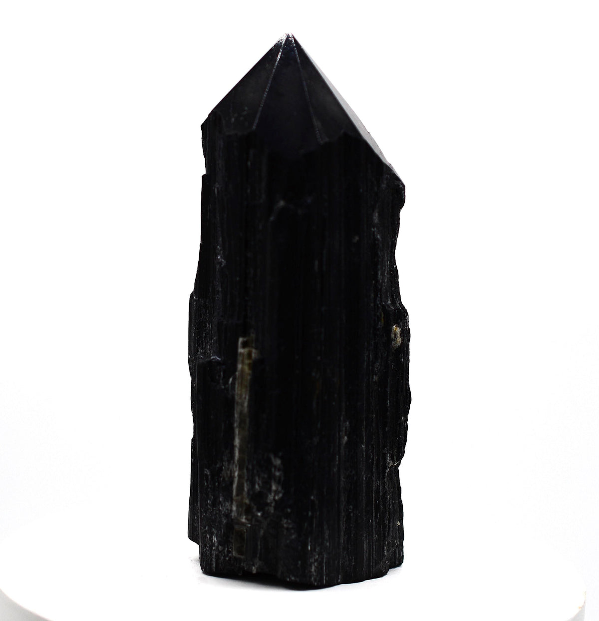 Black Tourmaline Tower: Ethically Mined Natural Crystal
