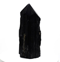 Black Tourmaline Tower: Ethically Mined Natural Crystal