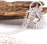 Spinel Sterling Silver Pendant: Unique Handmade Gemstone Jewellery