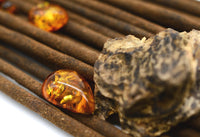 Organic Oud & Amber Incense Sticks ~ Double Strength Temple Grade ~ Hand Rolled Luxury Incense