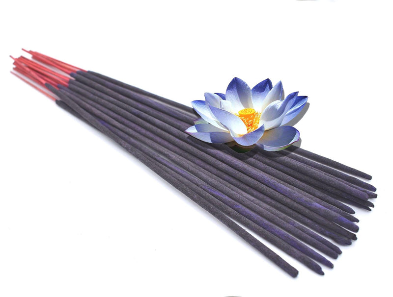 Organic Blue Lotus Incense Sticks ~ Hand-Rolled Luxury Incense ~ Natural Aromatherapy