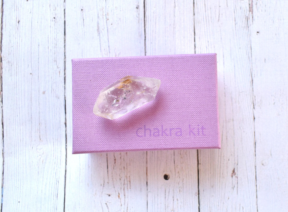Chakra Kit with Tibetan Quartz DT: Real Tibetan Generator Crystal