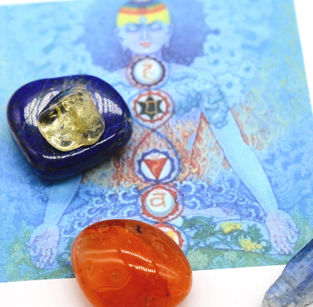 Chakra Kit - 7 Chakra Crystals - Brandberg Quartz
