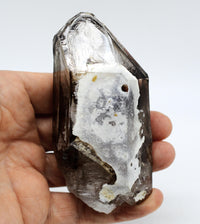 Omapeleki Brandberg Smoky Skeletal Black Phantom: Ethically Mined Large Quartz Crystal