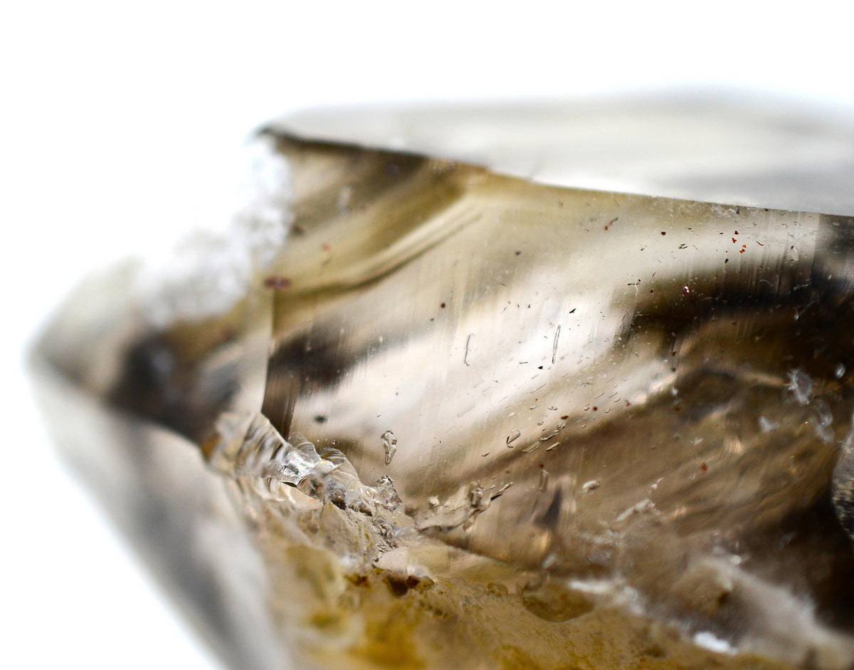 Omapeleki Brandberg Smoky Skeletal Black Phantom: Ethically Mined Large Quartz Crystal