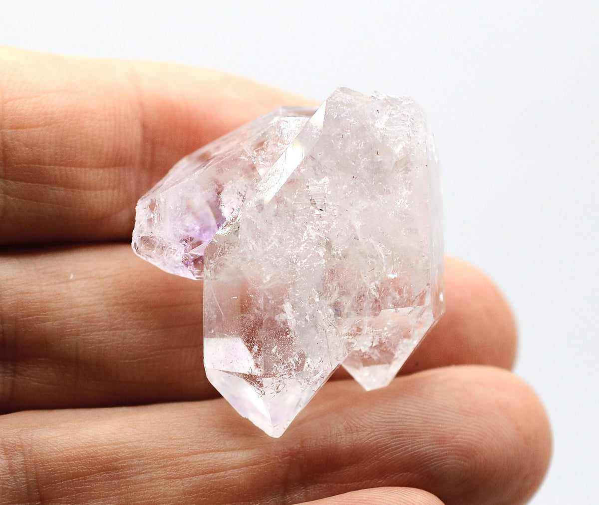 Brandberg Twin DT Crystal: Ethically Mined Natural Quartz