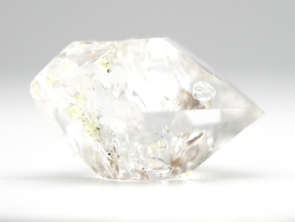 Golden Enhydro - Petroleum Quartz Crystal: Ethically Mined Himalayan Quartz