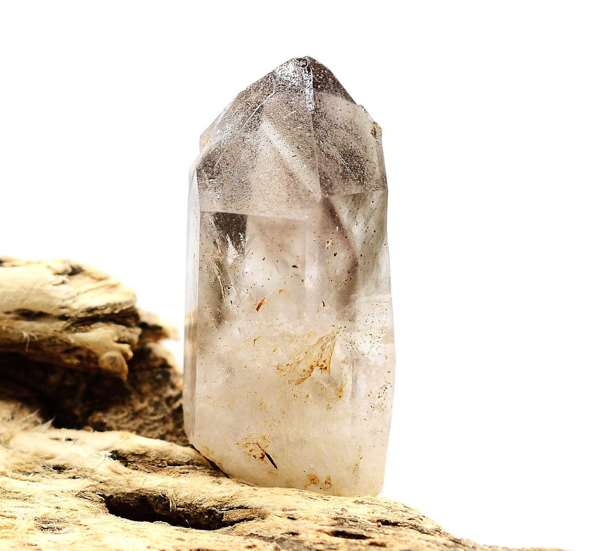 Brandberg Quartz Black Phantom Rainbow Crystal: Ethically Hand-Mined Smoky Quartz