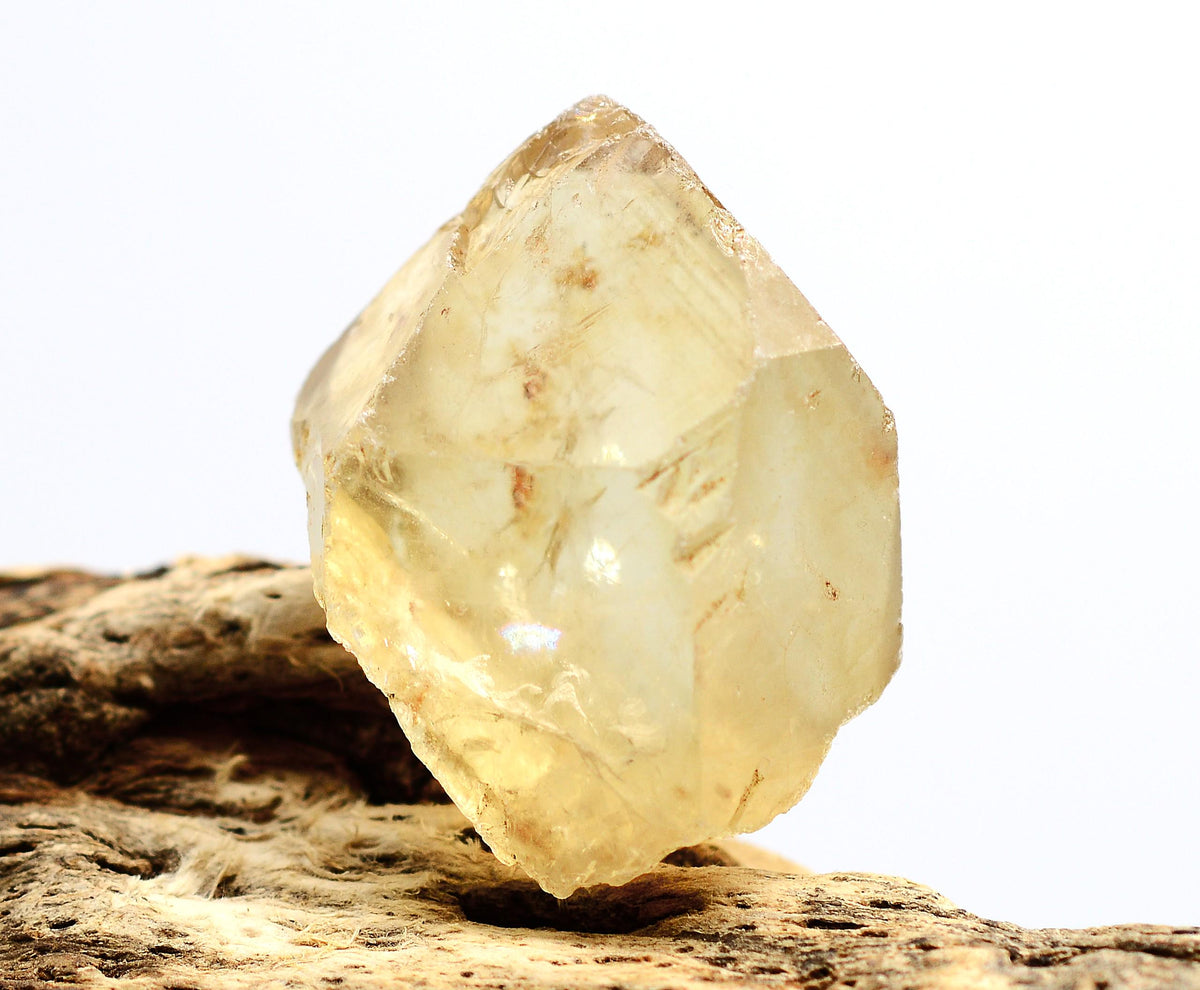 Natural Congo Citrine: Kundalini Quartz - Ethically Mined Twin Crystal