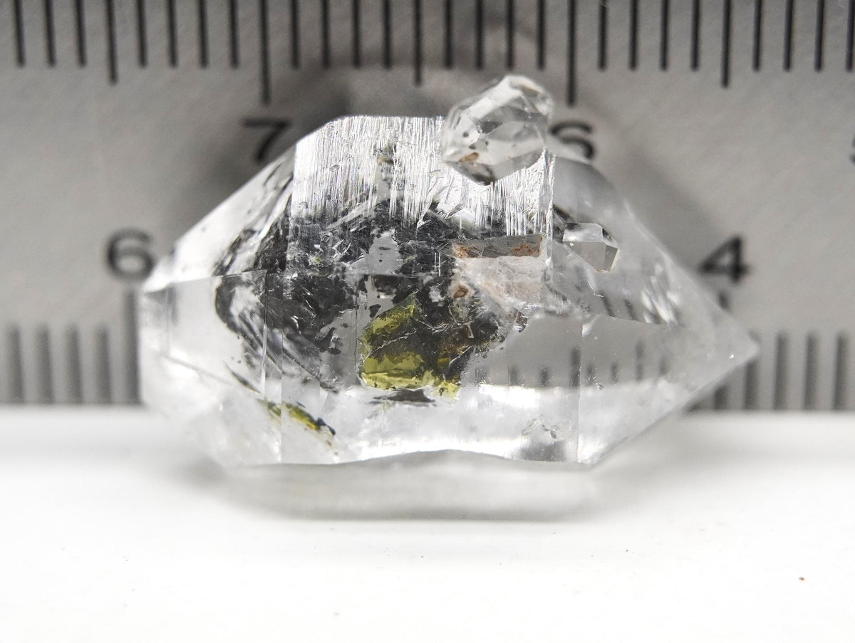 Golden Enhydro - Petroleum Quartz Crystal: Ethically Mined Himalayan Quartz
