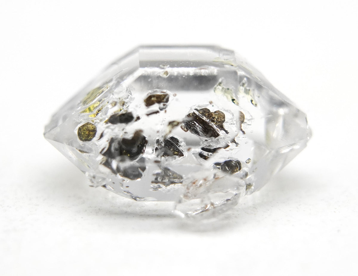 Golden Enhydro - Petroleum Quartz Crystal: Ethically Mined Himalayan Quartz