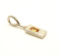 Natural Madeira Citrine Silver Pendant: Unique Handmade Natural Gemstone Jewellery