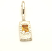 Natural Madeira Citrine Silver Pendant: Unique Handmade Natural Gemstone Jewellery
