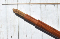 Organic Vietnamese Pure Agarwood Incense Sticks in a Wooden Tube