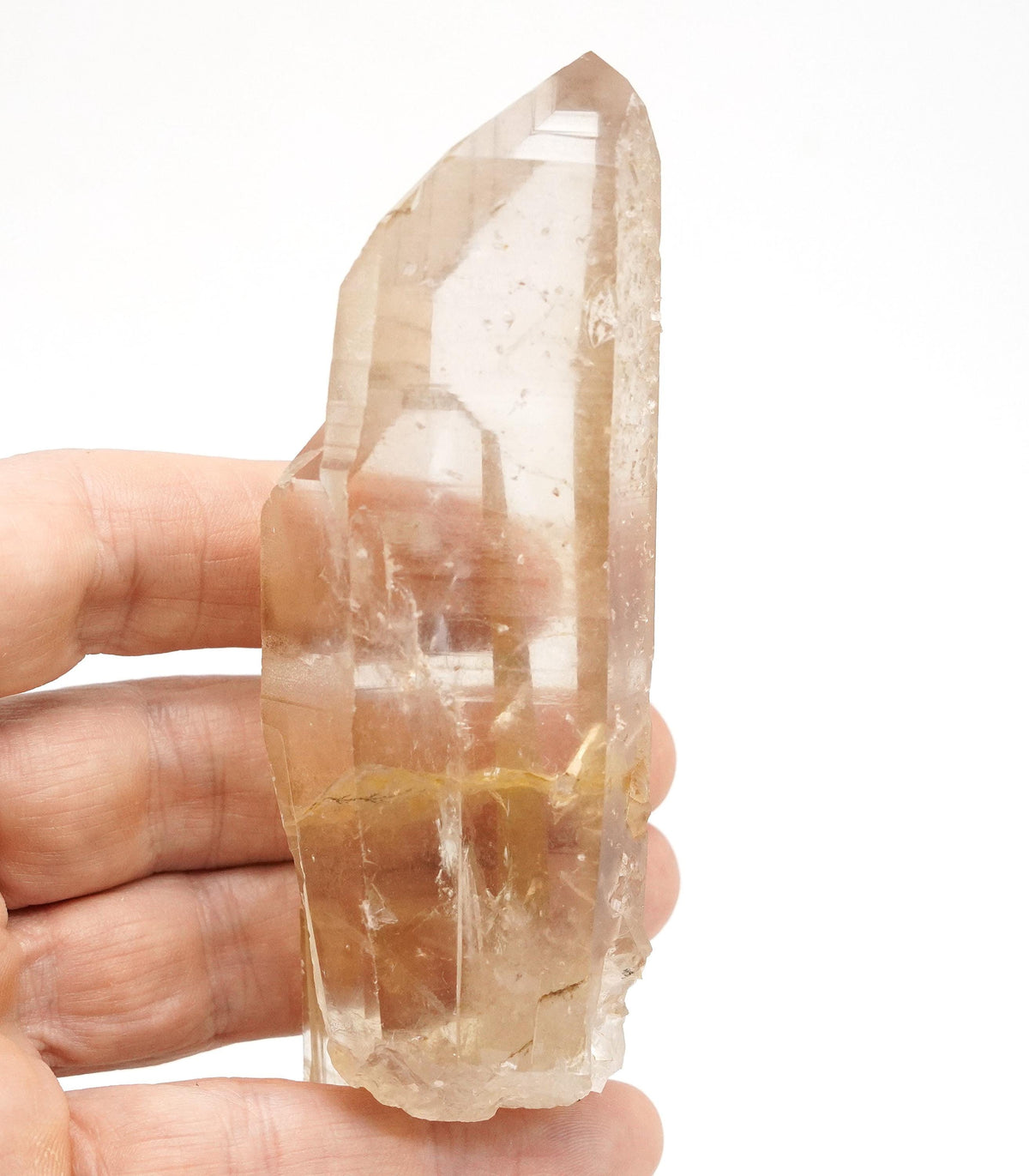 Golden Lemurian Channelling Crystal: Ethically Mined Natural Quartz