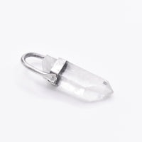 Handmade Himalayan Quartz Oxidised Sterling Silver Pendant