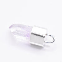 Handmade Brandberg Quartz Silver Pendant