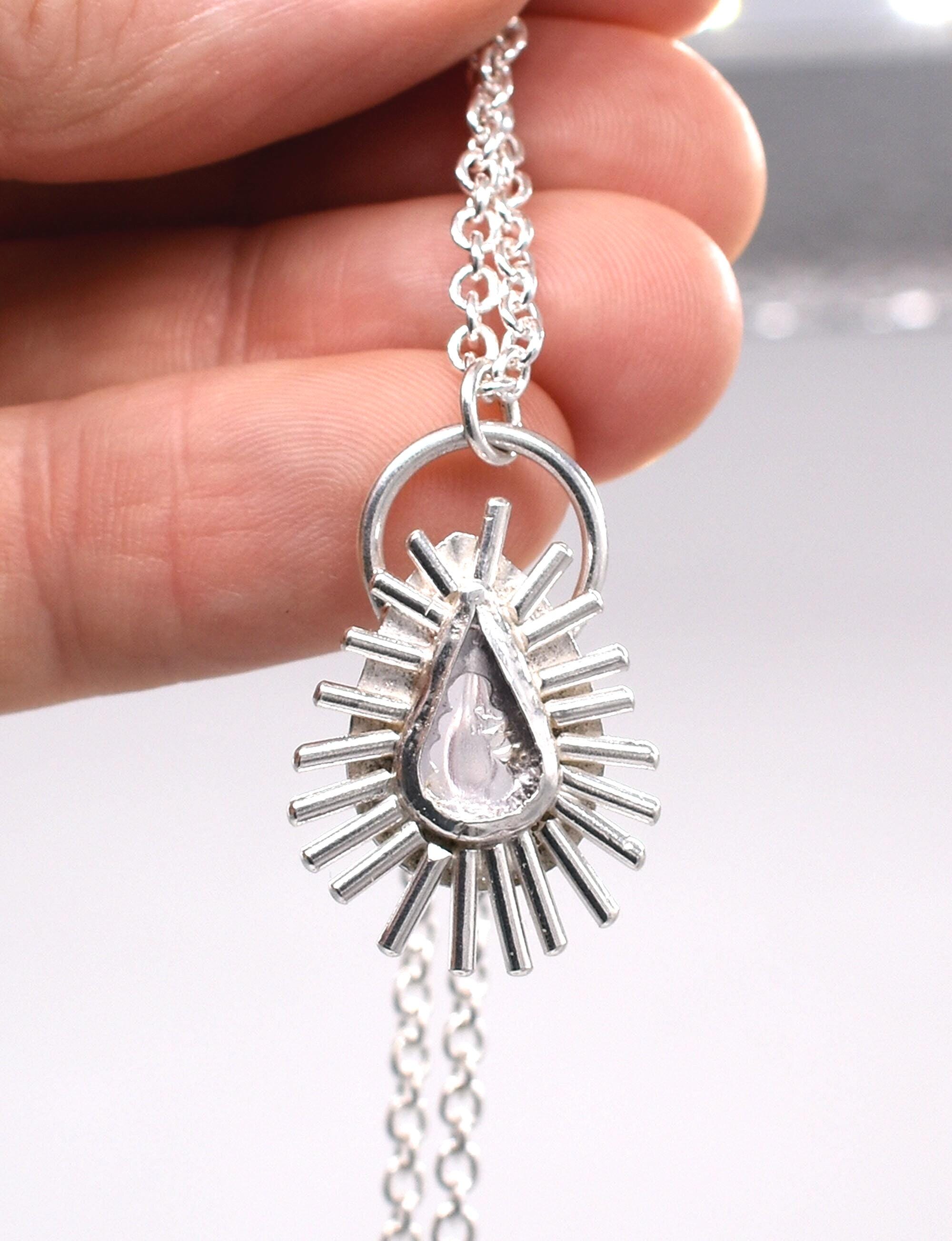 Spinel Sterling Silver Pendant: Unique Handmade Gemstone Jewellery