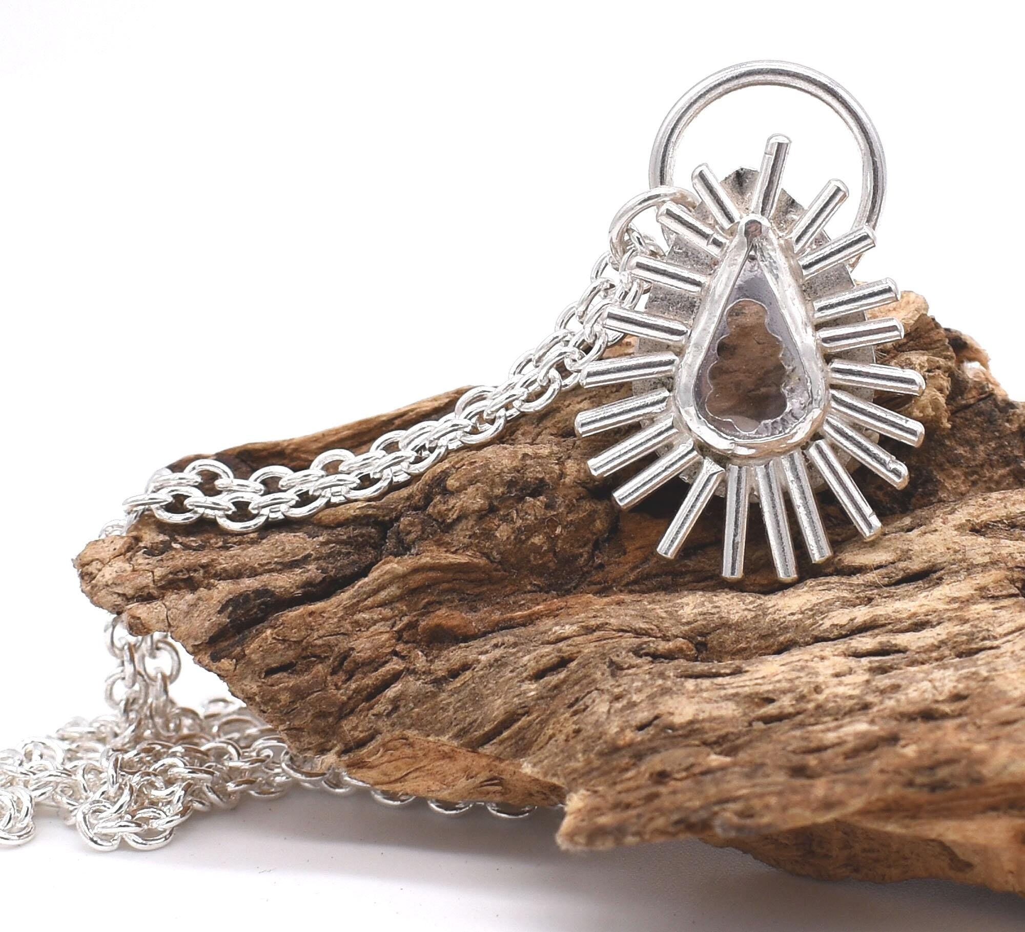 Spinel Sterling Silver Pendant: Unique Handmade Gemstone Jewellery