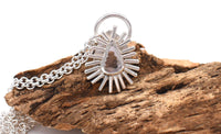 Spinel Sterling Silver Pendant: Unique Handmade Gemstone Jewellery