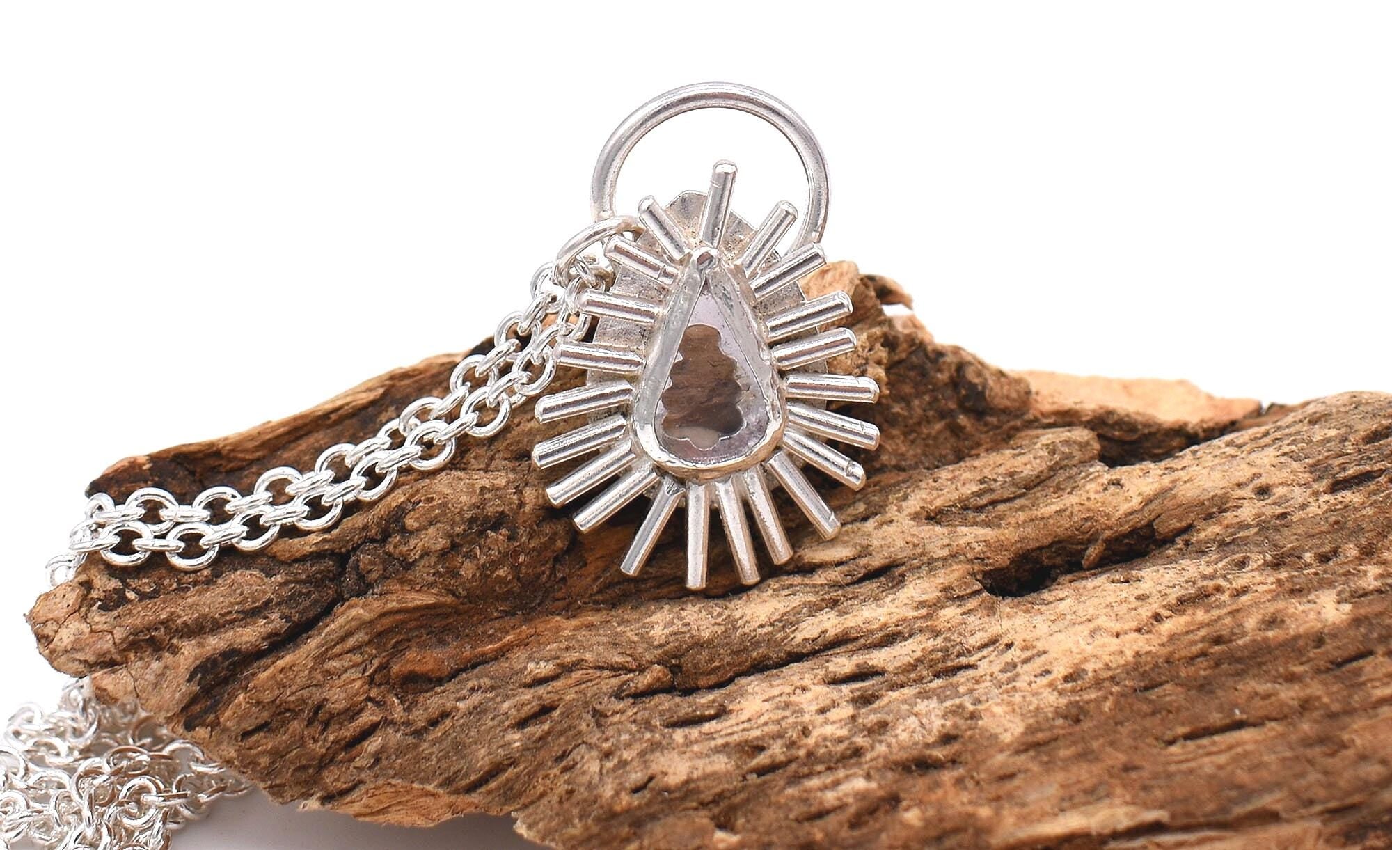 Spinel Sterling Silver Pendant: Unique Handmade Gemstone Jewellery