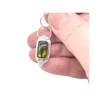 Tourmaline Sterling Silver Pendant: Unique Handmade Natural Gemstone Jewellery